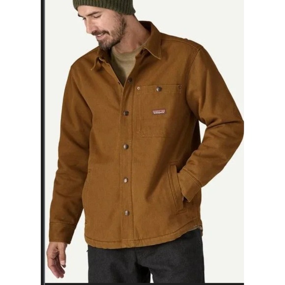 Patagonia Other - Patagonia Iron Forge Fleece Lined Jax Shirt Barn Ranch Jacket Men's M Brown NWT